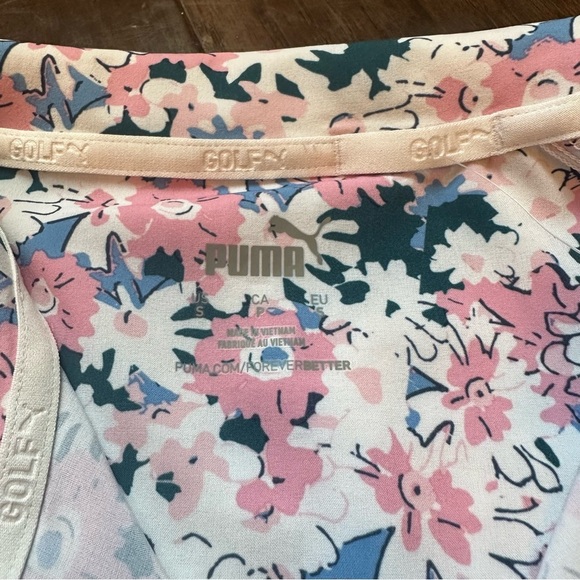 Women's Puma Bloom Full Zip Shell Golf Jacket Windbreaker Size S NWT - Picture 7 of 13